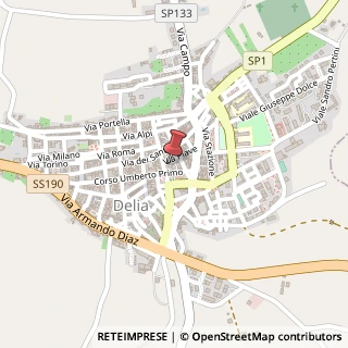 Mappa Corso Umberto, 73, 93010 Delia, Caltanissetta (Sicilia)