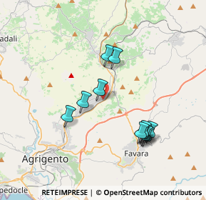 Mappa Contrada San benedetto, 92100 Agrigento AG, Italia (3.87455)