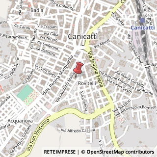 Mappa Via Tenente Colonnello La Carrubba, 12, 92024 Canicattì, Agrigento (Sicilia)