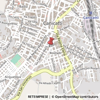 Mappa Via Romeo Rodriguez Pereira, 116, 92024 Canicattì, Agrigento (Sicilia)