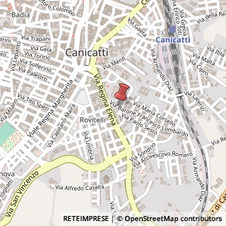 Mappa Via Barone Francesco Lombardo, 9, 92024 Canicattì, Agrigento (Sicilia)