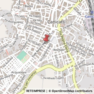 Mappa Viale Regina Margherita, 154, 92024 Canicattì, Agrigento (Sicilia)