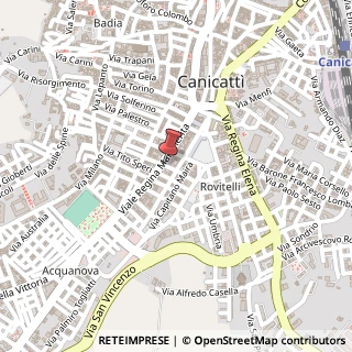 Mappa Viale Regina Margherita, 105, 92024 Canicattì, Agrigento (Sicilia)