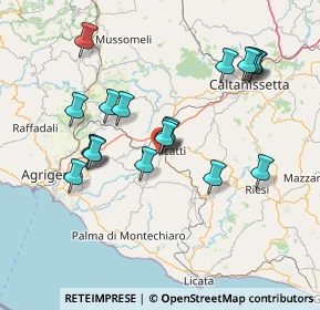 Mappa Via Vittorio de Sica, 92024 Canicattì AG, Italia (16.18579)