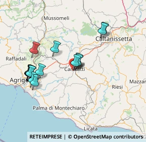 Mappa Via Vittorio de Sica, 92024 Canicattì AG, Italia (16.9815)