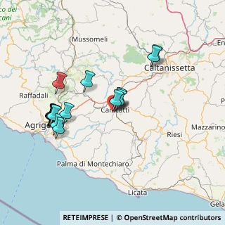 Mappa Via Vittorio de Sica, 92024 Canicattì AG, Italia (16.9815)