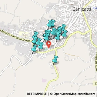 Mappa Via Vittorio de Sica, 92024 Canicattì AG, Italia (0.347)