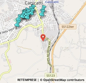 Mappa Via Della Costituzione, 92024 Canicattì AG, Italia (0.739)