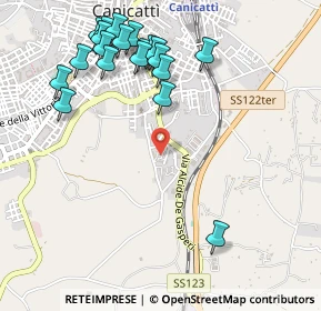 Mappa Via Della Costituzione, 92024 Canicattì AG, Italia (0.669)