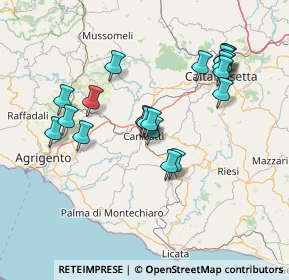 Mappa Via Della Costituzione, 92024 Canicattì AG, Italia (15.833)
