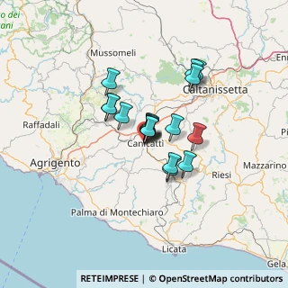 Mappa Via Garilli, 92024 Canicattì AG, Italia (9.73235)