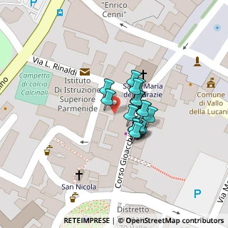 Mappa Via Enrico Nicodemo, 84078 Vallo della Lucania SA, Italia (0)