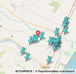 Mappa SP Tursi - Policoro, 75025 Cerchiarito , Italia (4.3795)