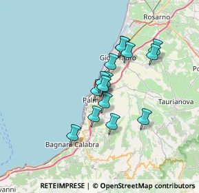 Mappa Via Francesco Antonio Barone, 89015 Palmi RC, Italia (5.664)