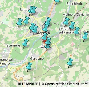 Mappa VIA RUBICONE, 41056 Savignano sul Panaro MO, Italia (2.018)