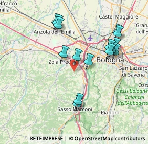 Mappa Via Galluzzo, 40033 Casalecchio di Reno BO, Italia (7.698)