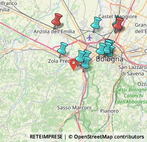 Mappa Via Galluzzo, 40033 Casalecchio di Reno BO, Italia (7.36733)