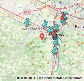 Mappa Via Galluzzo, 40033 Casalecchio di Reno BO, Italia (3.16583)