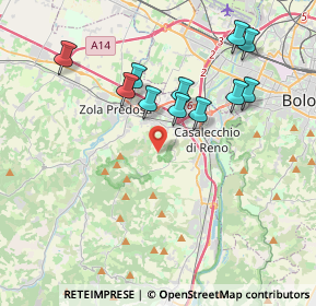 Mappa Via Galluzzo, 40033 Casalecchio di Reno BO, Italia (3.71545)