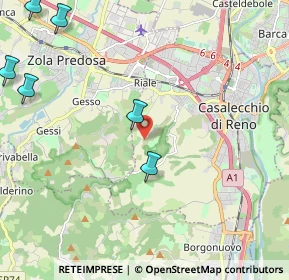 Mappa Via Galluzzo, 40033 Casalecchio di Reno BO, Italia (3.55727)