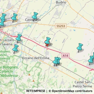 Mappa Via del Lavoro, 40064 Ozzano dell'Emilia BO, Italia (6.275)