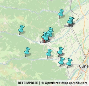 Mappa Via Montemale, 12025 Dronero CN, Italia (6.34)