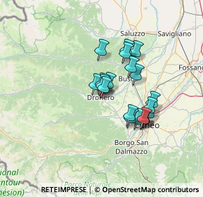 Mappa Via Bisalta, 12025 Dronero CN, Italia (10.5885)