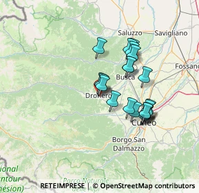 Mappa Via Bisalta, 12025 Dronero CN, Italia (11.566)