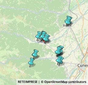 Mappa Via Bisalta, 12025 Dronero CN, Italia (5.85)