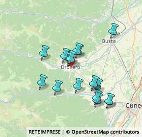 Mappa 12025 Dronero CN, Italia (6.65353)