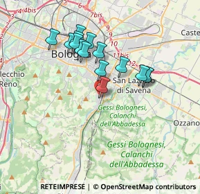 Mappa Via Ludwig Van Beethoven, 40141 Bologna BO, Italia (3.194)