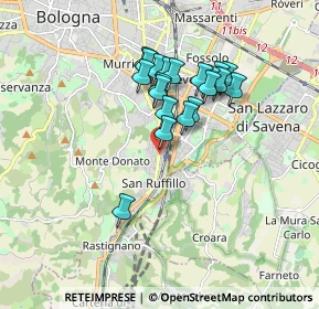 Mappa Via Ludwig Van Beethoven, 40141 Bologna BO, Italia (1.477)