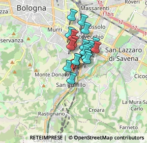 Mappa Via Ludwig Van Beethoven, 40141 Bologna BO, Italia (1.0725)