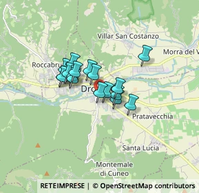 Mappa Viale Stazione, 12025 Dronero CN, Italia (1.10824)