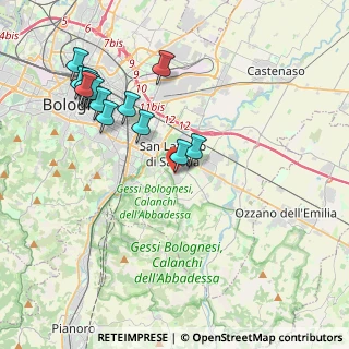 Mappa Via Montefiorino, 40068 San Lazzaro di Savena BO, Italia (4.42857)