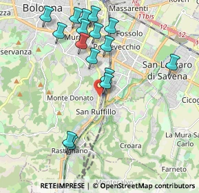 Mappa Via Giovanni Sebastiano Bach, 40141 Bologna BO, Italia (2.14188)