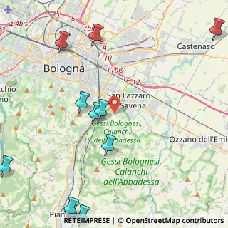Mappa Via Giulio Gaist, 40139 Bologna BO, Italia (6.11636)