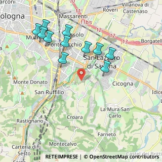 Mappa Via Giulio Gaist, 40139 Bologna BO, Italia (2.12636)