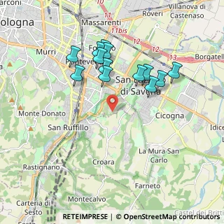 Mappa Via Giulio Gaist, 40139 Bologna BO, Italia (1.75846)