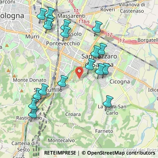 Mappa Via Giulio Gaist, 40139 Bologna BO, Italia (2.34167)