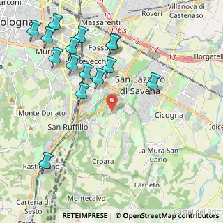 Mappa Via Giulio Gaist, 40139 Bologna BO, Italia (2.44933)