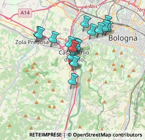 Mappa Via Cimarosa Domenico, 40033 Casalecchio di Reno BO, Italia (3.07824)