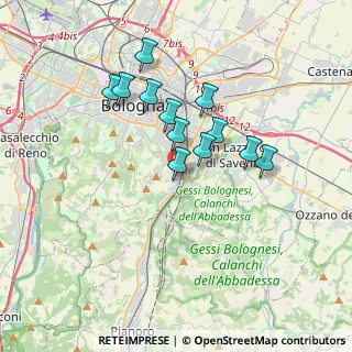 Mappa Via Toscana, 40137 Bologna BO, Italia (2.9725)