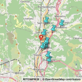 Mappa Via al Santuario NS della Guardia 26 G R, 16162 Genova GE, Italia (1.37)