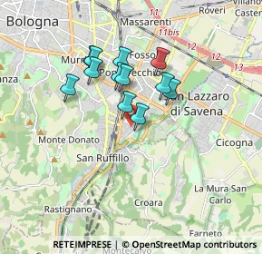 Mappa Via Pietro Giannone, 40141 Bologna BO, Italia (1.36667)