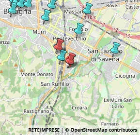 Mappa Via Pietro Giannone, 40141 Bologna BO, Italia (3.049)