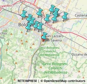 Mappa Via Pietro Giannone, 40141 Bologna BO, Italia (3.79857)