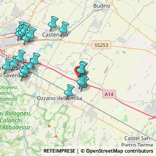 Mappa Via Azzurra, 40064 Ozzano dell'Emilia BO, Italia (5.3835)