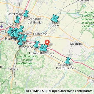 Mappa Via Azzurra, 40064 Ozzano dell'Emilia BO, Italia (10.516)