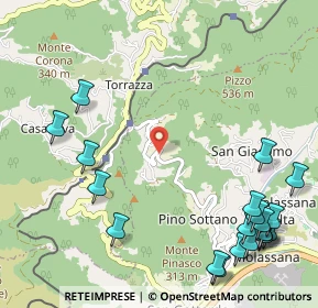 Mappa Pino 3, 16010 Sant'Olcese GE, Italia (1.521)